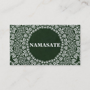 Elegant Mandala Namaste Yoga Logotyp Art Visitkort