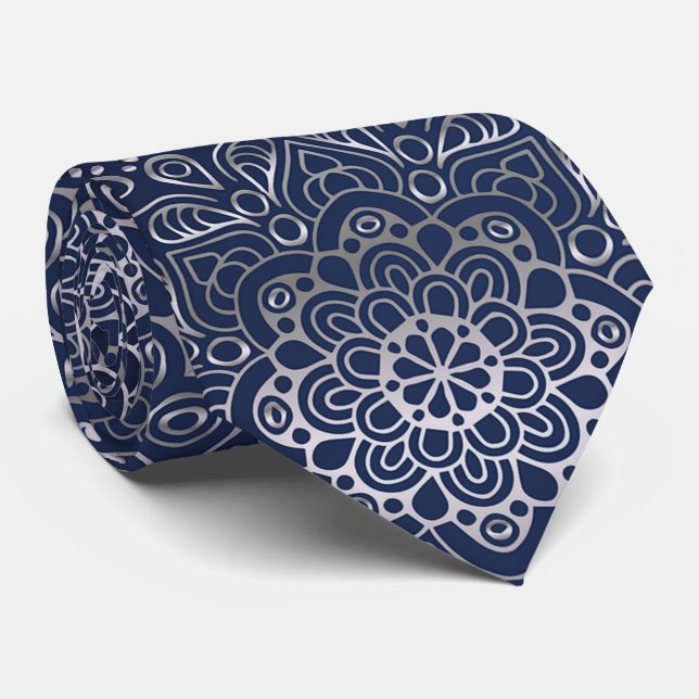 Elegant Mandala Neck Tie Slips (Rullad)