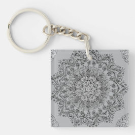Elegant Mandala Nyckelring, Boho Chic Nyckelring