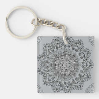 Elegant Mandala Nyckelring, Boho Chic Nyckelring