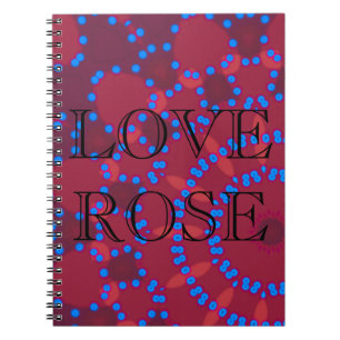 Elegant - MANDALA - ROSA - RED Anteckningsbok