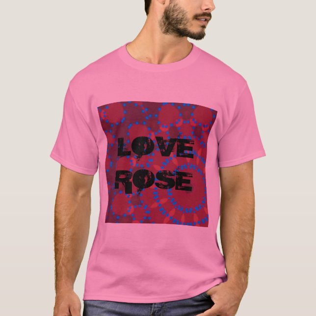 Elegant - MANDALA - ROSA - RED T Shirt (Framsida)
