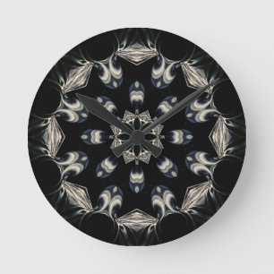 Elegant Mandala Rund Klocka