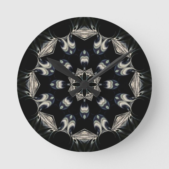 Elegant Mandala Rund Klocka (Framsida)