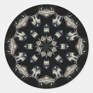 Elegant Mandala Runt Klistermärke