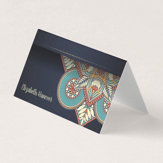 Elegant Mandala Visitkort (Framsida)