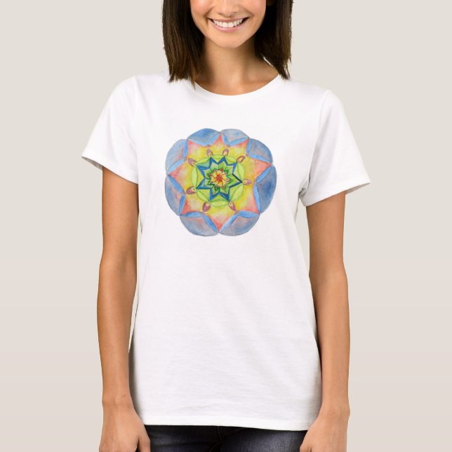 Elegant Mandala Women's Bella Flowy Circle Top Tröja (Framsida)