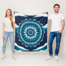 Elegant Mandalafilt med Oceanvåg