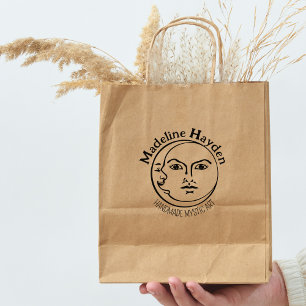 Elegant Måne, Logotyp för mystisk Anpassningsbar, Stämpel