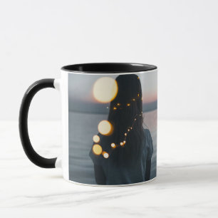 Elegant månljus Abstrakt Svart Keramisk Kaffe Mu Mugg