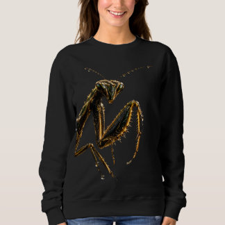 Élégant Mante Religieuse Noir et Or sweat T Shirt