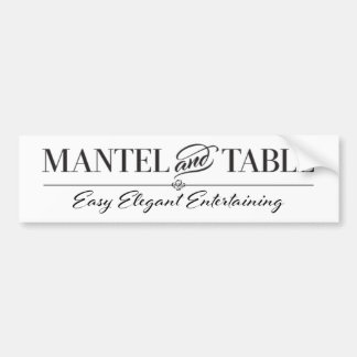 Elegant Mantel och Bord Bumper Sticker Bildekal