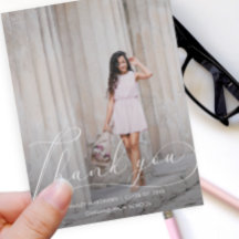 Elegant manusfoto tack för examen