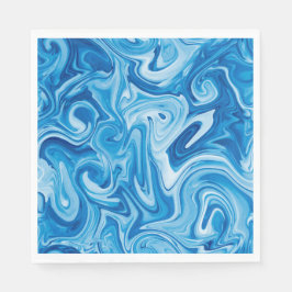 Elegant Marbelied Paint Art Helgdag Hanukkah Pappersservett