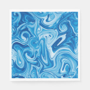 Elegant Marbelied Paint Art Helgdag Hanukkah Pappersservett