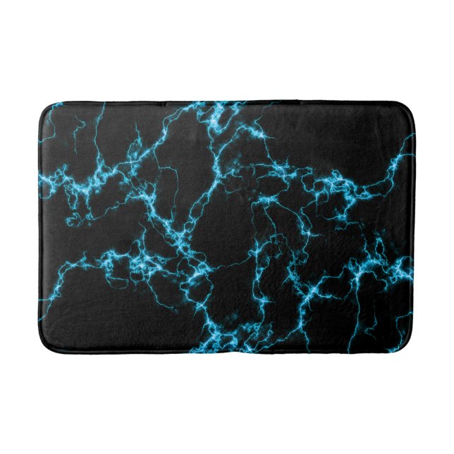 Elegant Marble 10 - Blue and Black Badrumsmatta (Framsidan)