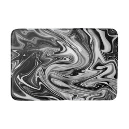 Elegant Marble 7 - Liquid Black and White Badrumsmatta