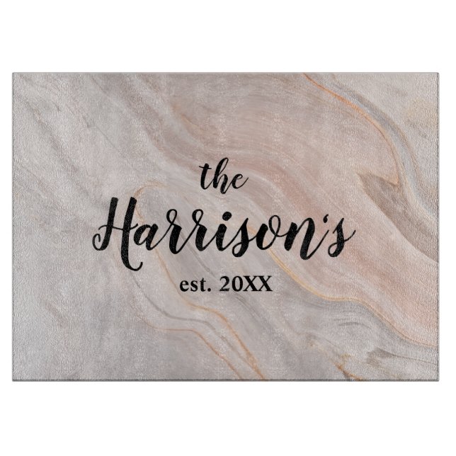 Elegant Marble Bröllop Kitchen Anpassningsbar Caki (Framsidan)