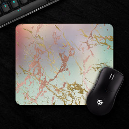 Elegant Marble | Copper Sage Mint Grönt Ro Guld Musmatta