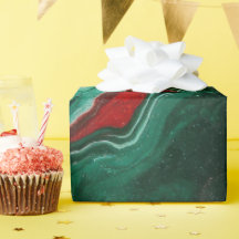 Elegant Marble Jul Wrapping Papper