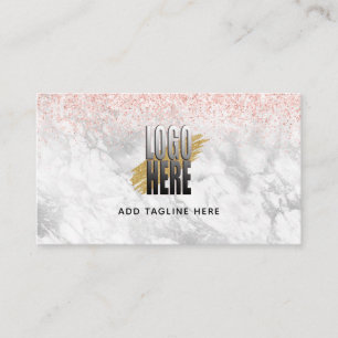 Elegant Marble Loyalty Card l Logotyp Salon Stylis Lojalitetskort