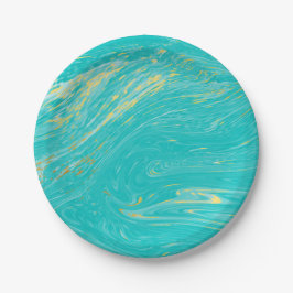 Elegant Marble lyxury Guld Blue-design