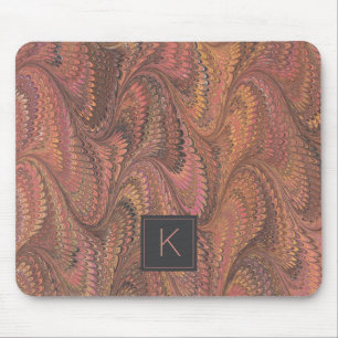 Elegant Marble Monogram Musmatta