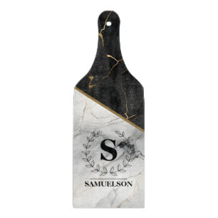 Elegant Marble Monogrammed Clearboard Board