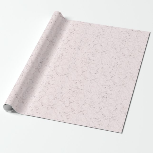 Elegant Marble Mönster Abstrakt Ljus rosa Presentpapper (Utrullad)