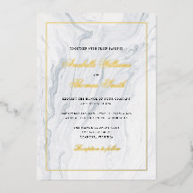 Elegant Marble och Guld Bröllop