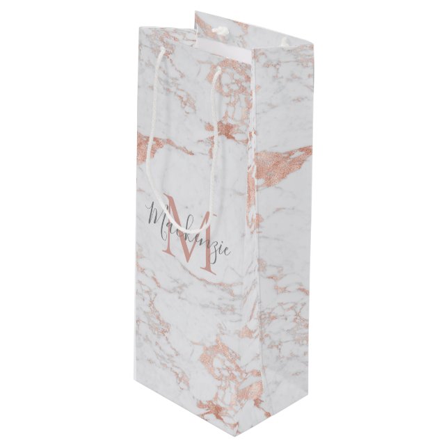 Elegant Marble och Ro Guld Foil (Framsidan Vinklad)