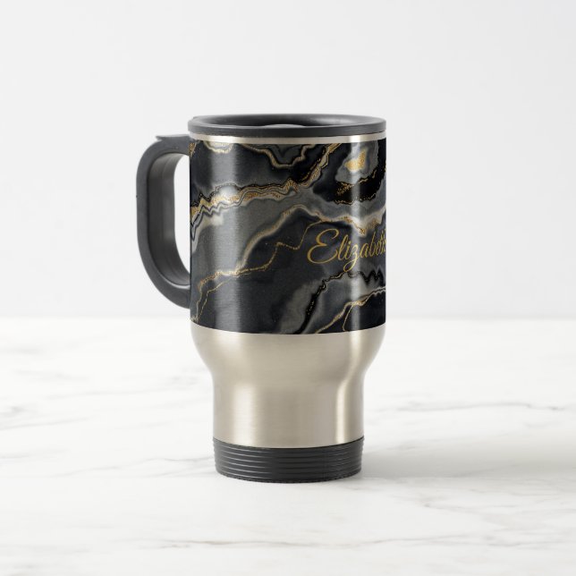 Elegant Marble Personlig Resemugg | Tona (Framsida vänster)