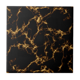 Elegant Marble stil3 - Svarta Guld Kakelplatta
