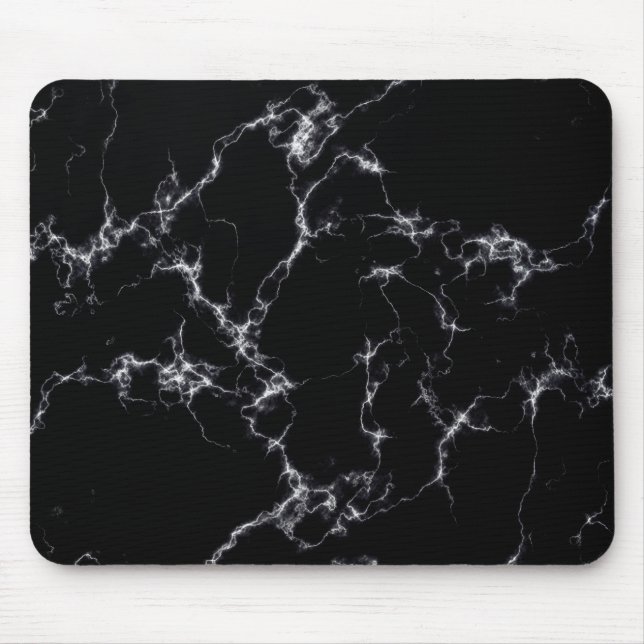 Elegant Marble stil 4 - Black and White Musmatta (Framsidan)