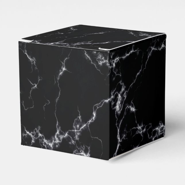 Elegant Marble stil 4 - Black and White Presentaskar (Framsidan Sidan)