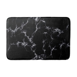 Elegant Marble stil 4 - Svarta och vita Badrumsmatta