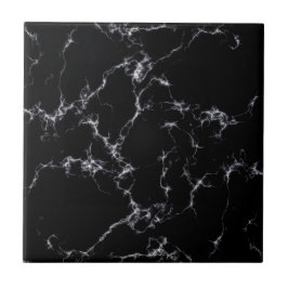 Elegant Marble stil 4 - Svarta och vita Kakelplatta