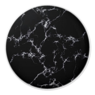 Elegant Marble stil 4 - Svarta och vita Knopp