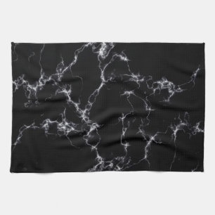Elegant Marble stil 4 - Svarta och vita Kökshandduk