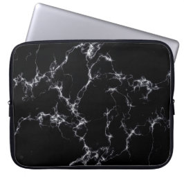 Elegant Marble stil 4 - Svarta och vita Laptop Sleeve