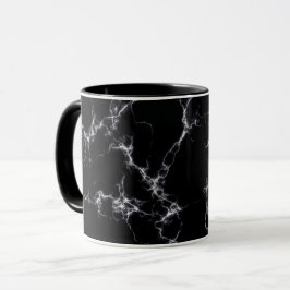 Elegant Marble stil 4 - Svarta och vita Mugg
