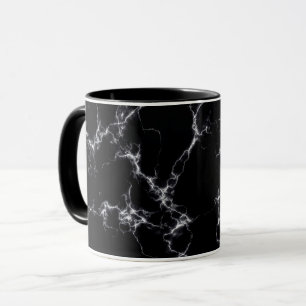 Elegant Marble stil 4 - Svarta och vita Mugg