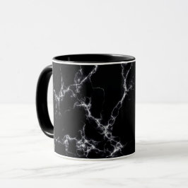 Elegant Marble stil 4 - Svarta och vita Mugg