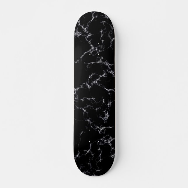 Elegant Marble stil 4 - Svarta och vita Skateboard Bräda 20,5 Cm (Framsida)