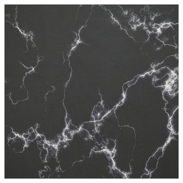 Elegant Marble stil 4 - Svarta och vita Tyg (Provkarta)
