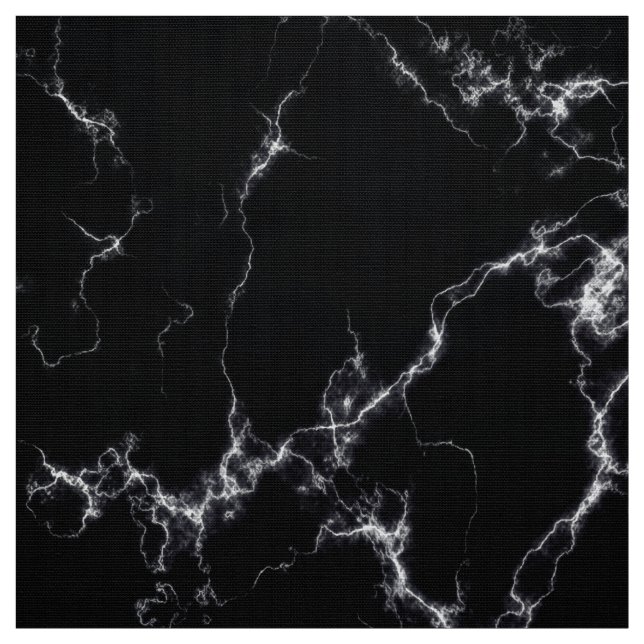 Elegant Marble stil 4 - Svarta och vita Tyg (Prov)