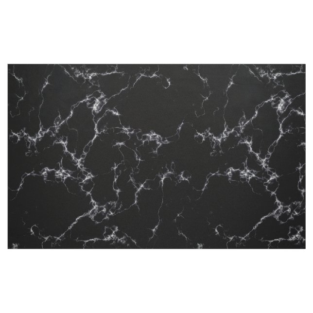 Elegant Marble stil 4 - Svarta och vita Tyg (Fat Quarter)