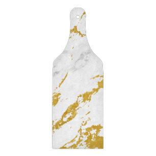 Elegant Marble stil 6 - Guld och White