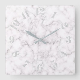 Elegant Marble stil Fyrkantig Klocka