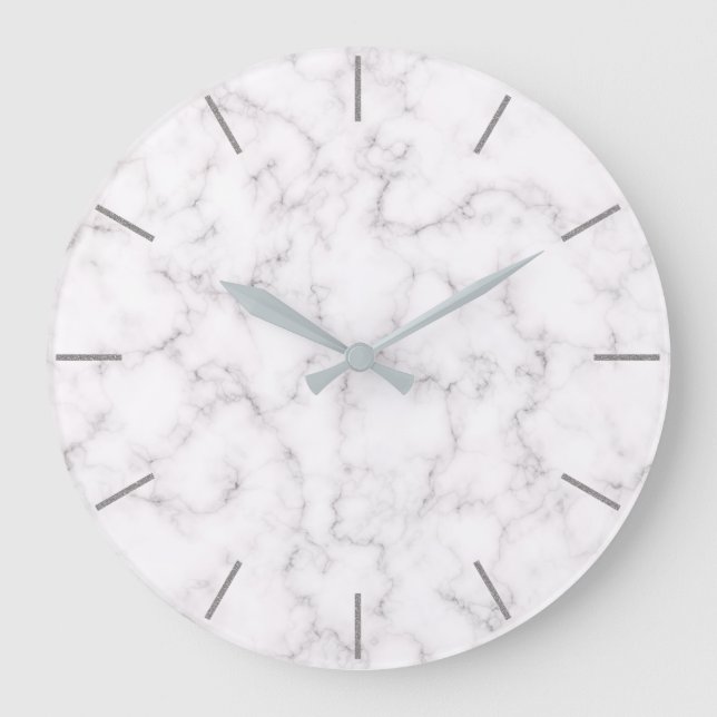 Elegant Marble stil Stor Klocka (Framsida)